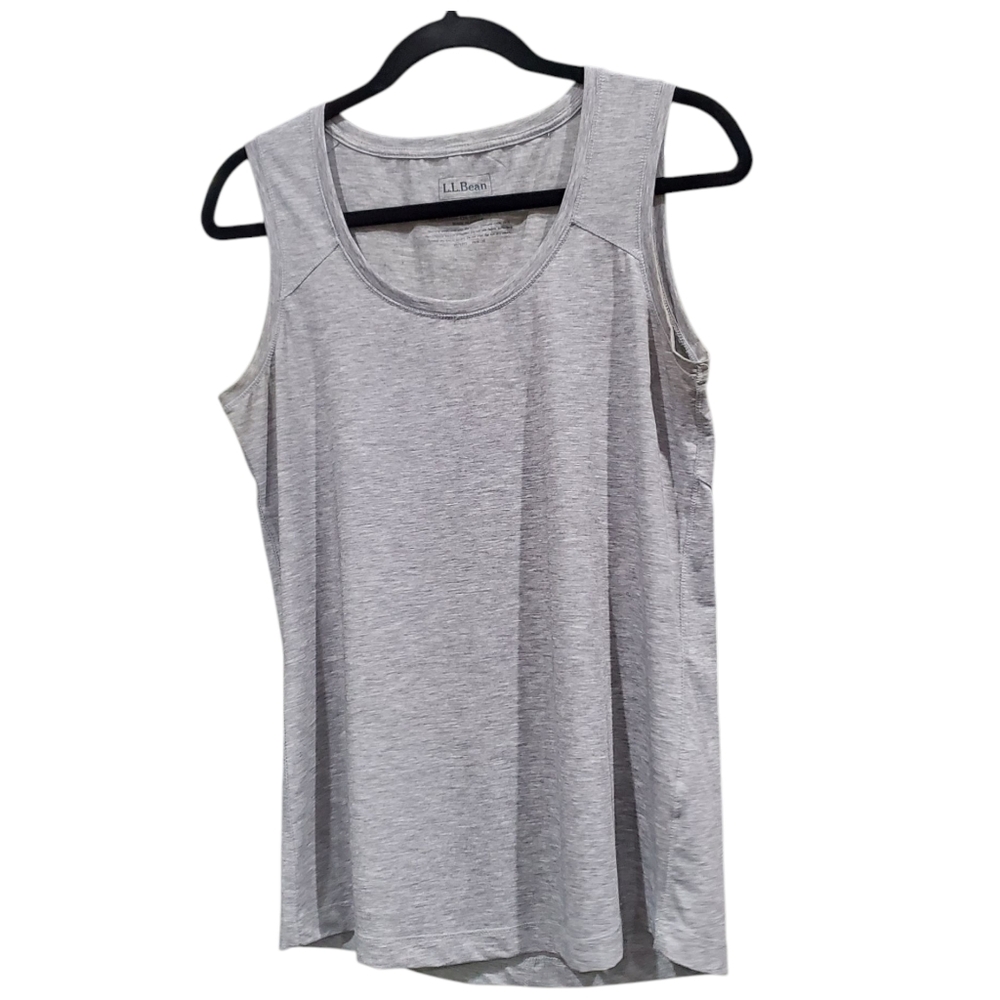 LL BEAN MISSES Tank Top Size S Sporty Classic Tagless Neck L👀K
